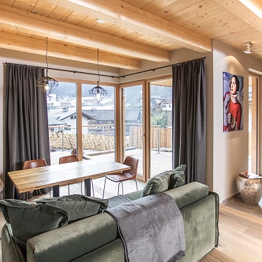 Wohnzimmer im Alpegg Chalet in Tirol