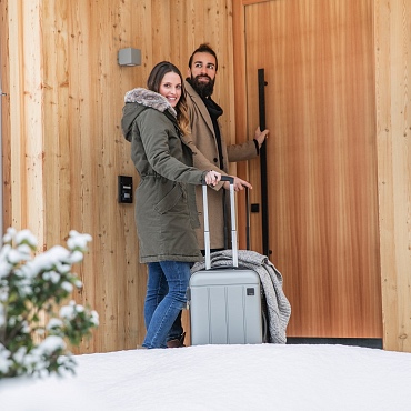 Ski-Eingang - Ankunft im Chalets in Waidring