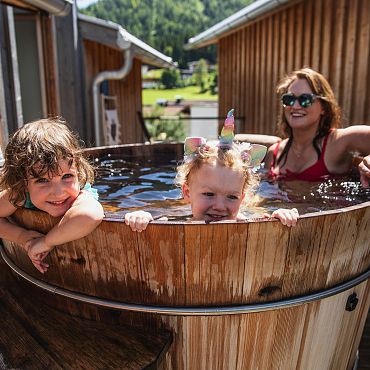 Hot Tub auf der Dachterrasse